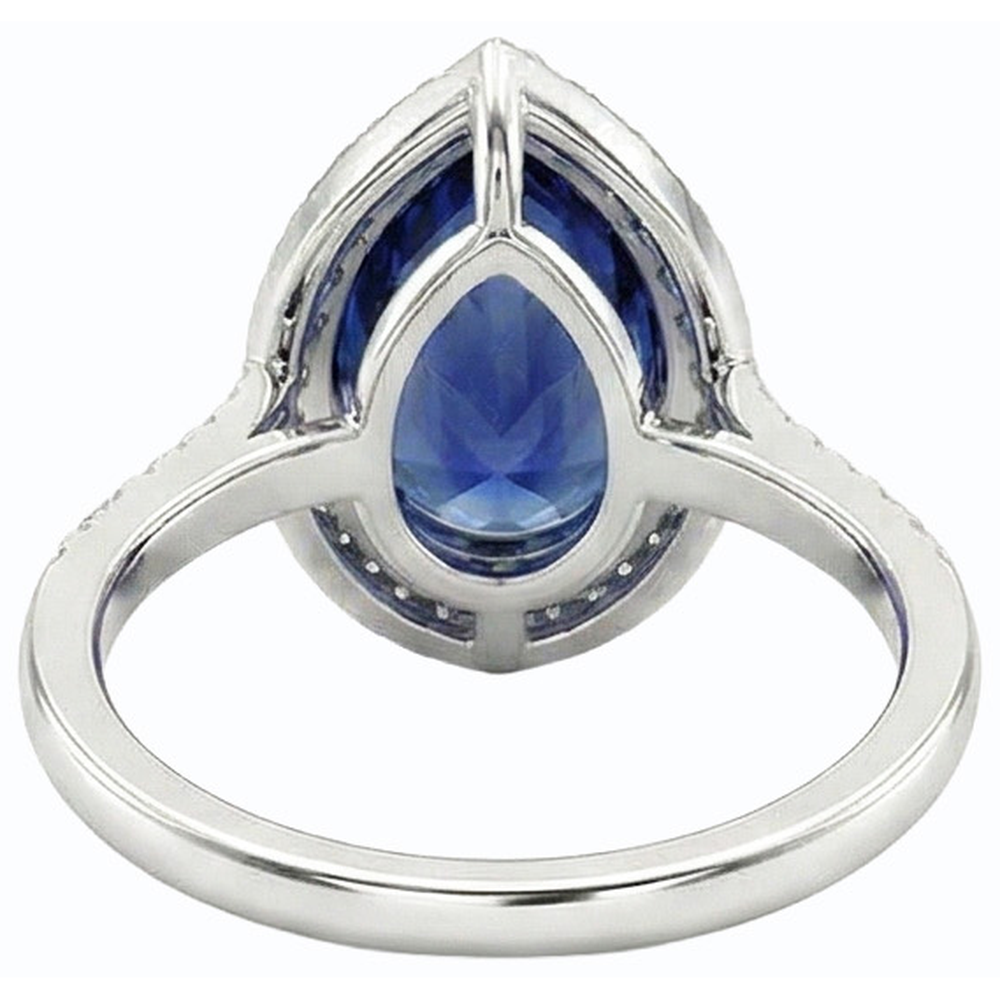 echter round diamant 4Karat ring Seitenansicht