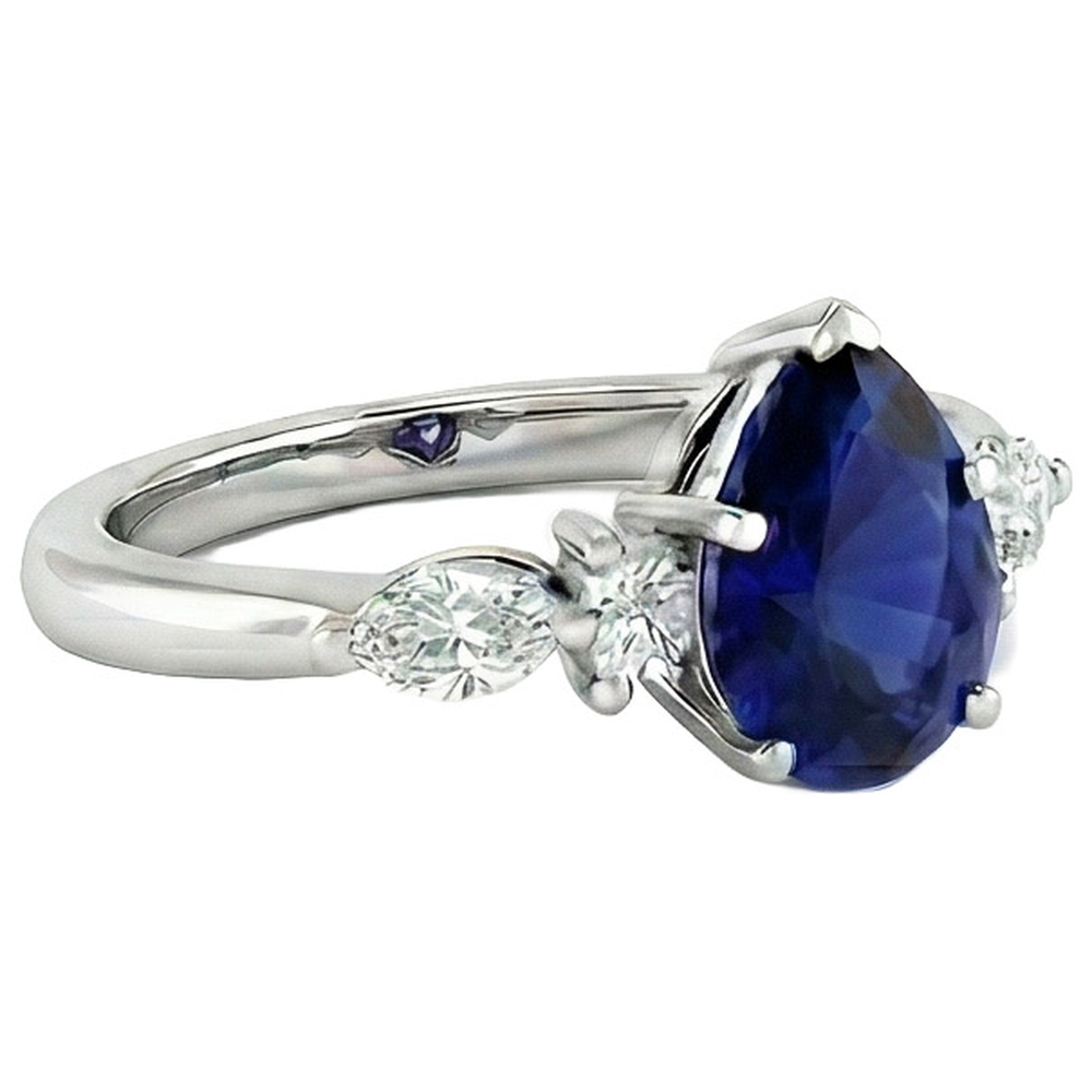 echter marquise diamant 3.50Karat ring Seitenansicht
