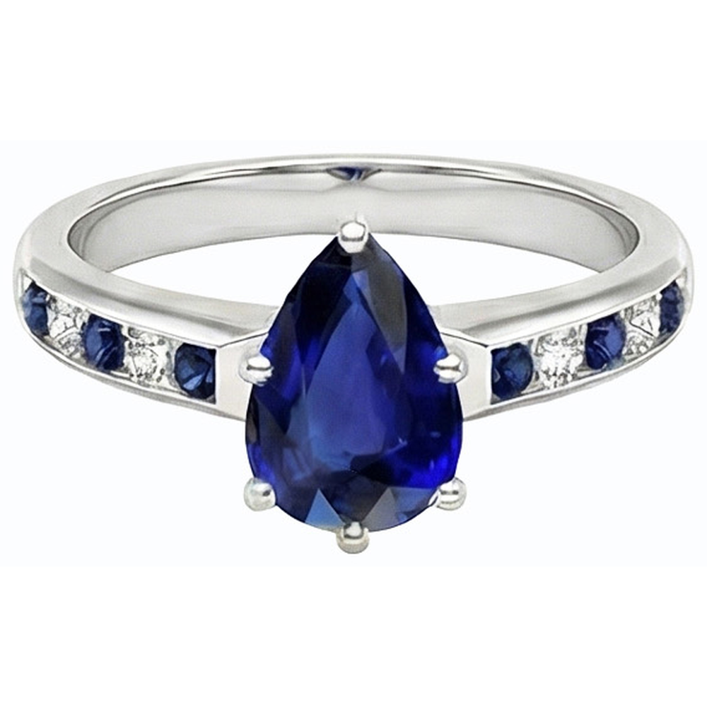 echter round diamant 2Karat ring Draufsicht
