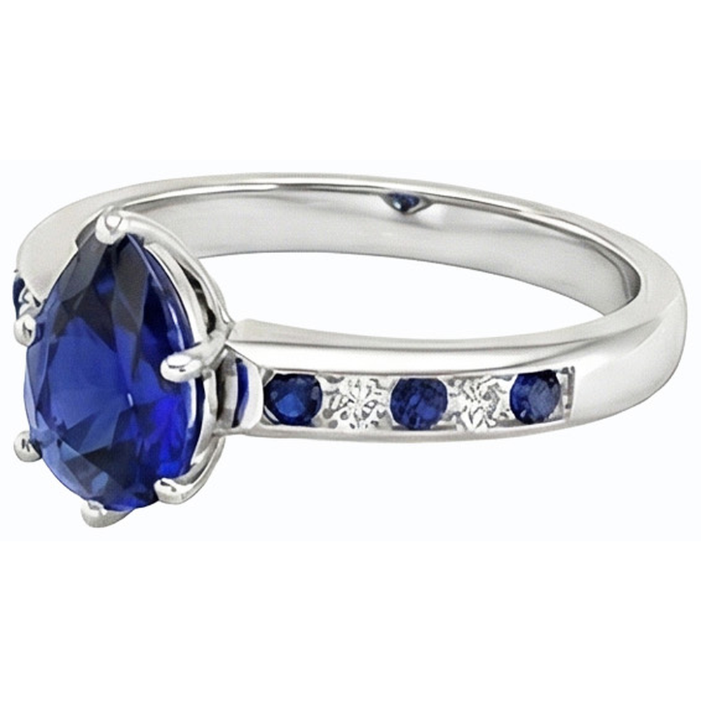 echter round diamant 2Karat ring Profilansicht