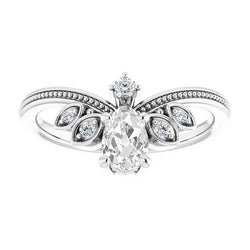Birne alter Bergmann Echt Diamant Ring Enhancer Perlen Stil 2.75 Karat Schmuck