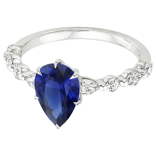 echter round diamant 5Karat ring Detailansicht