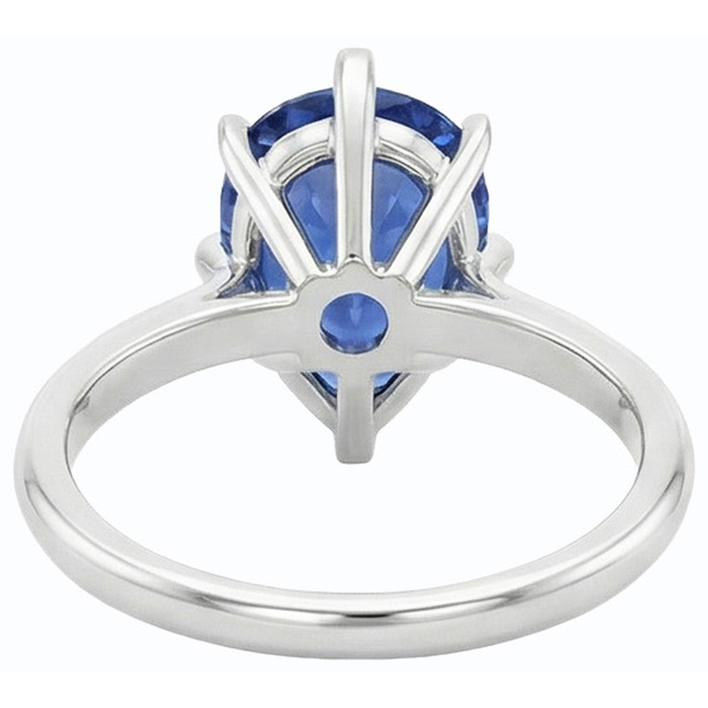 echter pear diamant 2.50Karat ring Detailansicht