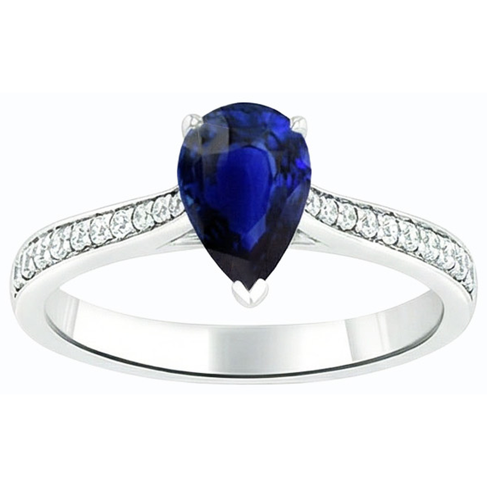 echter round diamant 3Karat ring Profilansicht