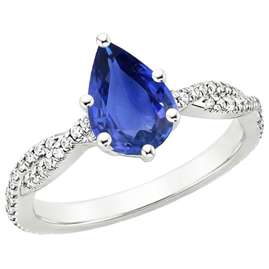 echter round diamant 5.50Karat ring Seitenansicht