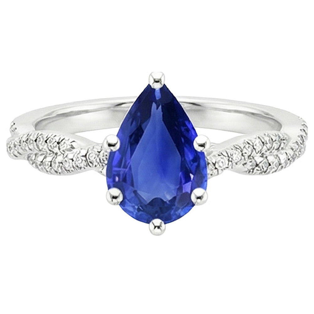 echter round diamant 5.50Karat ring Profilansicht
