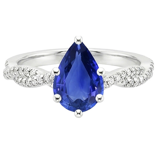 echter round diamant 5.50Karat ring Profilansicht