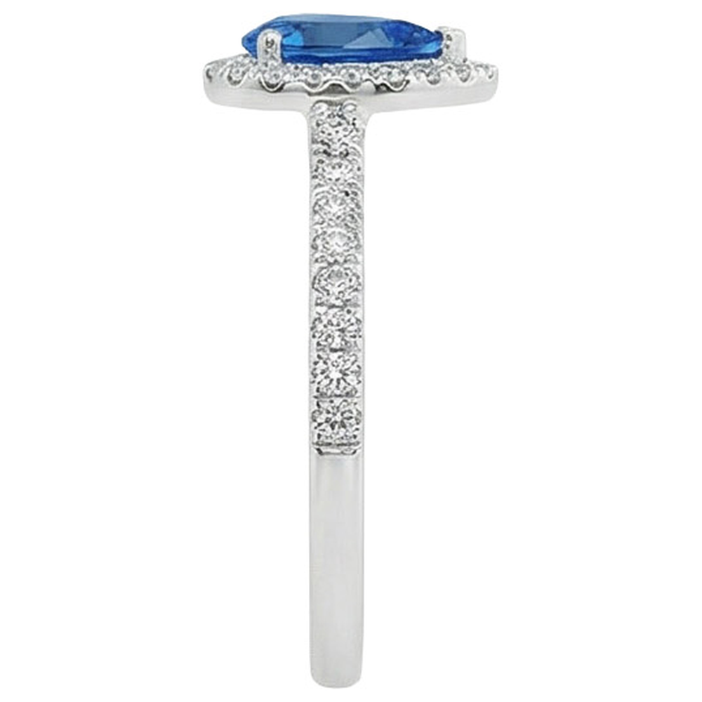 echter round diamant 4.50Karat ring Draufsicht