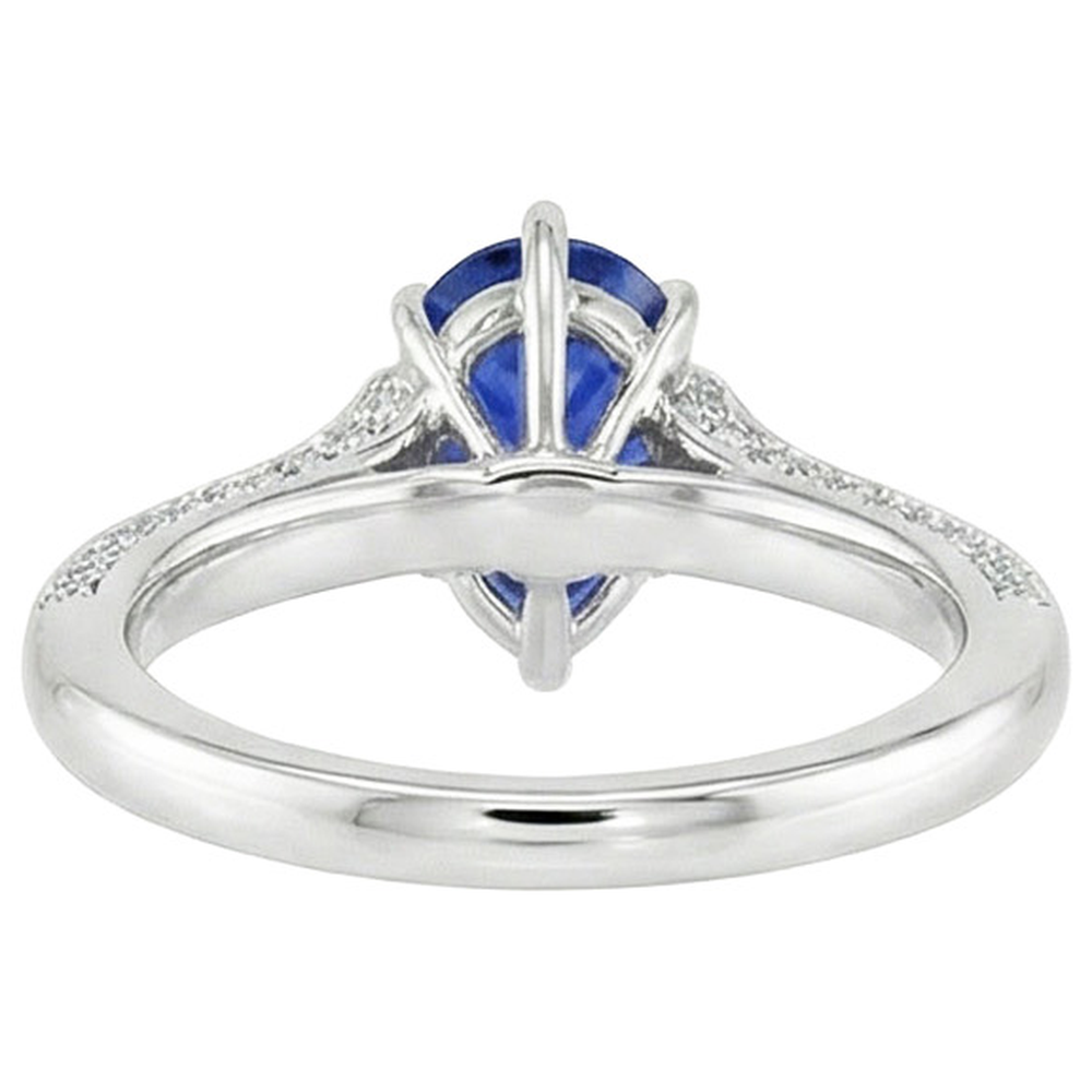 echter round diamant 4.50Karat ring Profilansicht