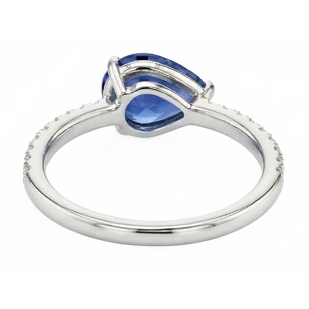 echter round diamant 3.50Karat ring Profilansicht