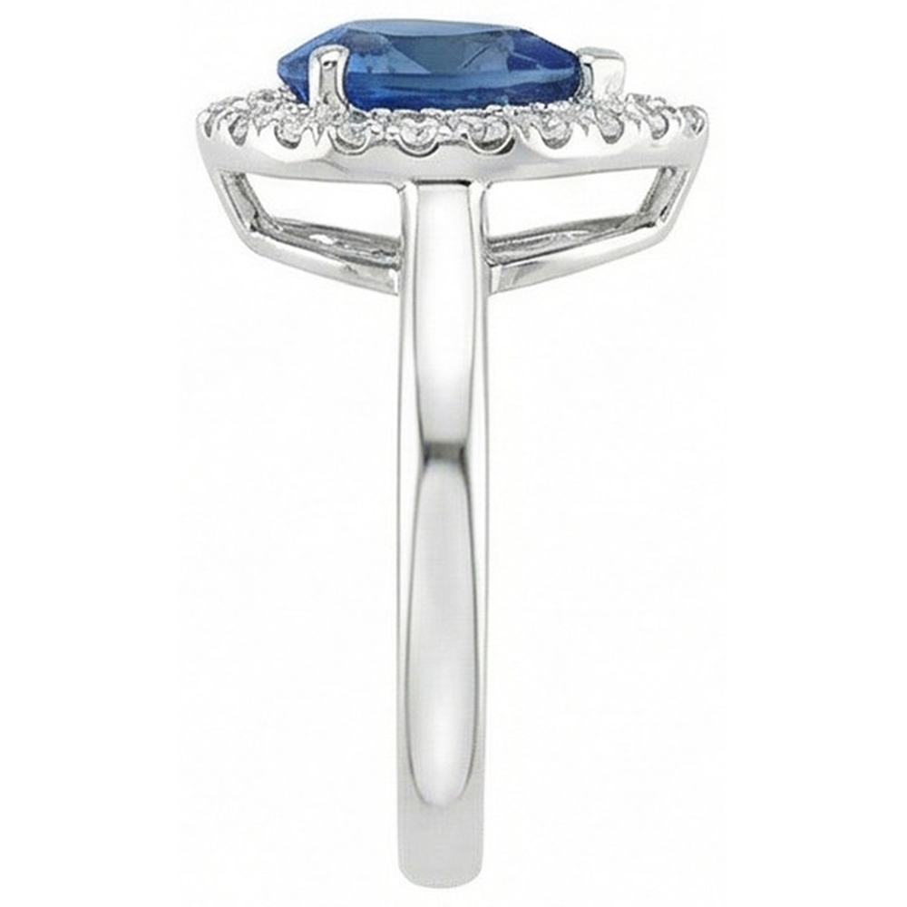 echter round diamant 3.30Karat ring Profilansicht