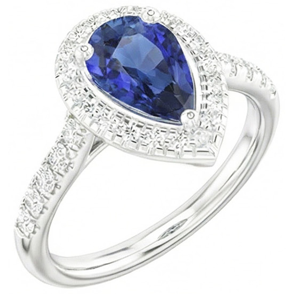 echter round diamant 4Karat ring Detailansicht