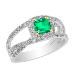 Kolumbianischer Smaragd Edelstein-Ring – GIA-Zertifiziert 2,50