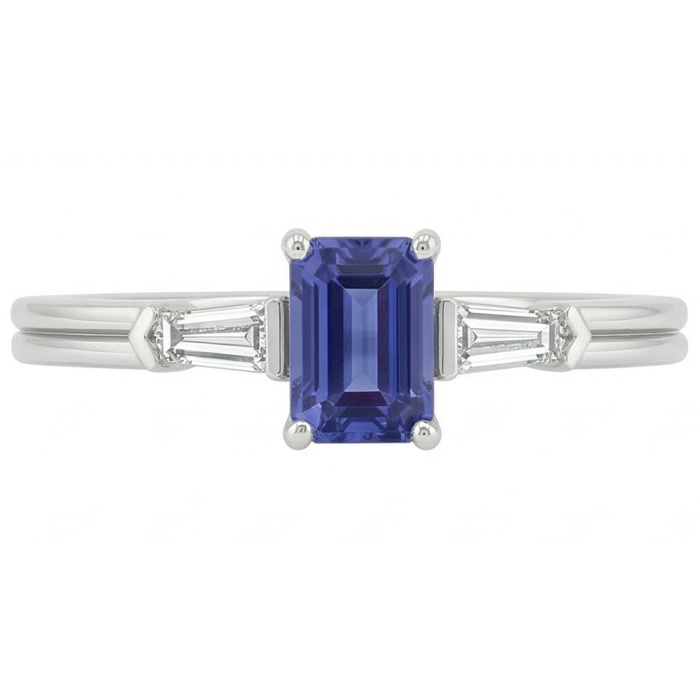 echter baguette diamant 2.25Karat ring Seitenansicht