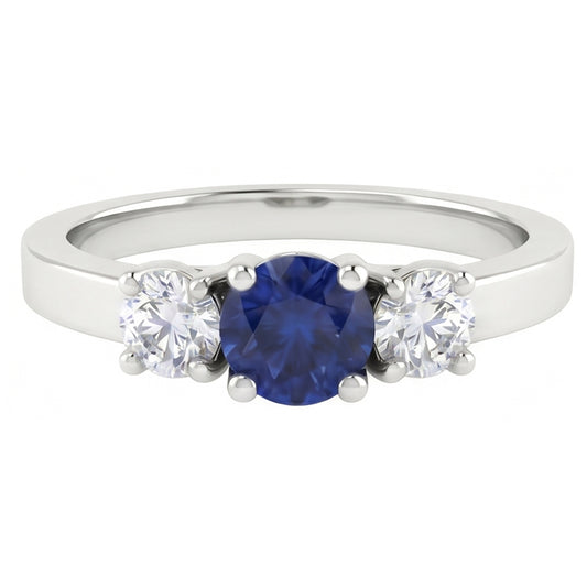 echter round diamant 1.50Karat ring Seitenansicht