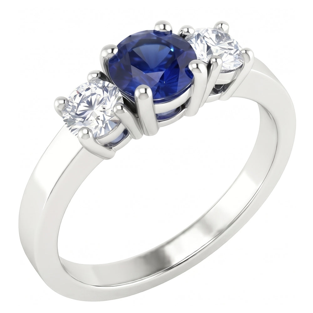 echter round diamant 1.50Karat ring Vorderansicht