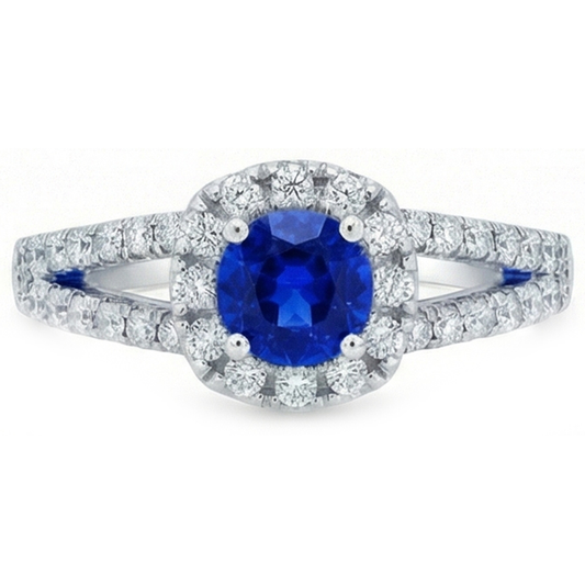 echter round diamant 3.50Karat ring Seitenansicht