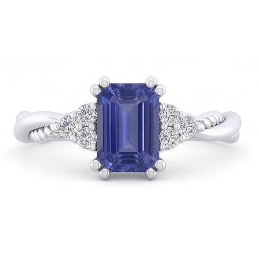 echter round diamant 2Karat ring Vorderansicht