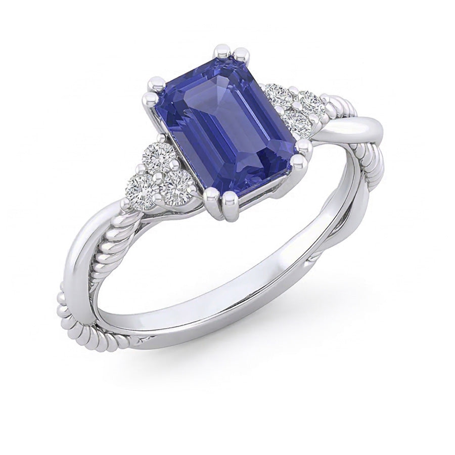echter round diamant 2Karat ring Seitenansicht