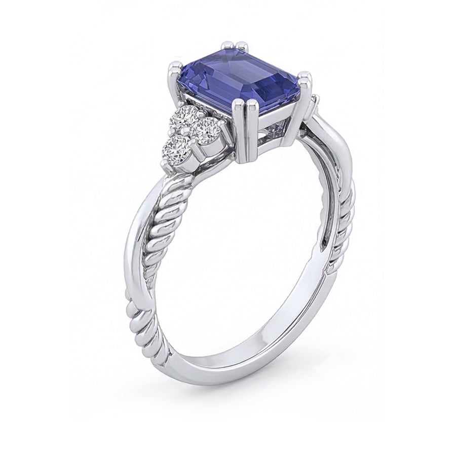 echter round diamant 2Karat ring Draufsicht