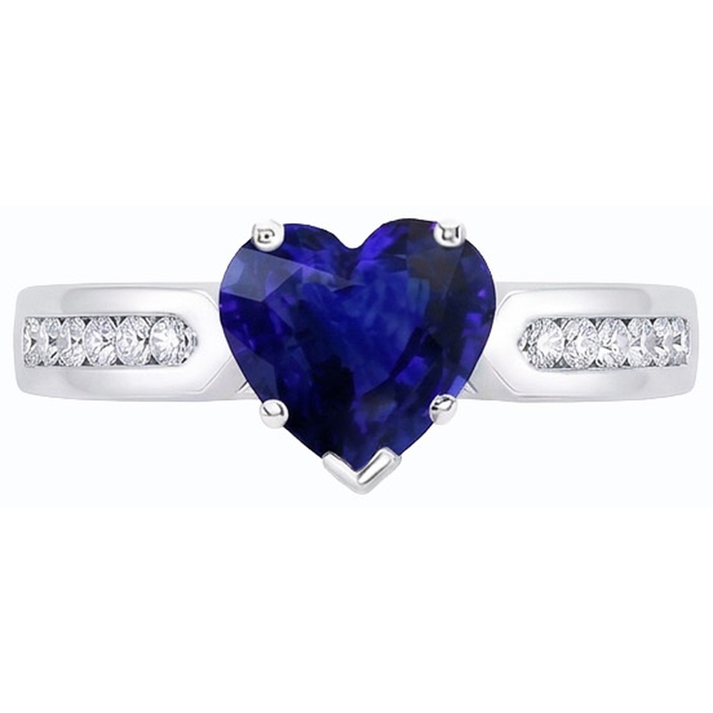 echter round diamant 2.50Karat ring Draufsicht