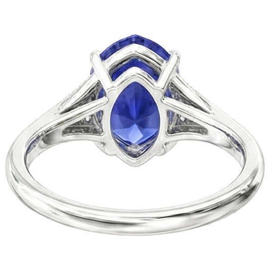 echter round diamant 2.75Karat ring Vorderansicht