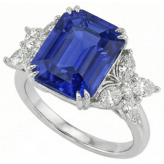 echter marquise diamant 3Karat ring Seitenansicht