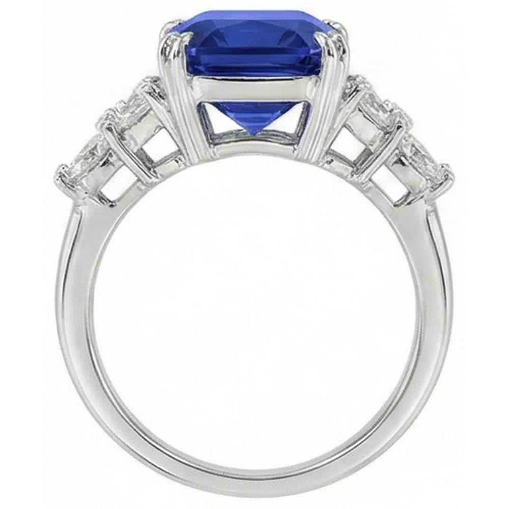 echter marquise diamant 3Karat ring Draufsicht