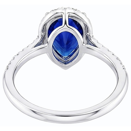 echter round diamant 3.50Karat ring Seitenansicht