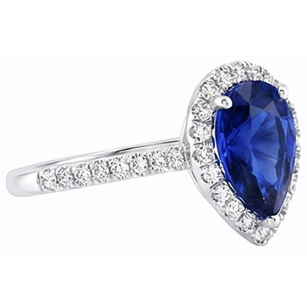 echter round diamant 3.50Karat ring Draufsicht