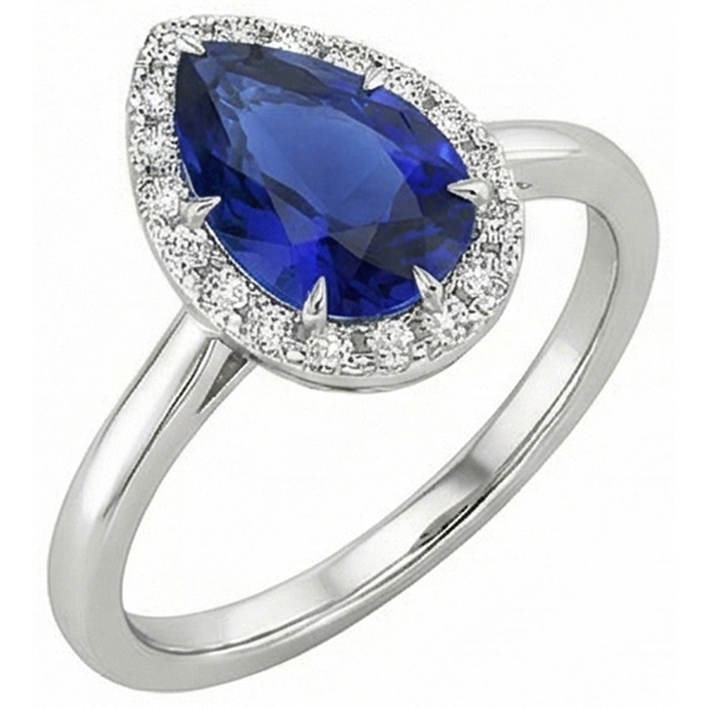 echter round diamant 4.50Karat ring Draufsicht