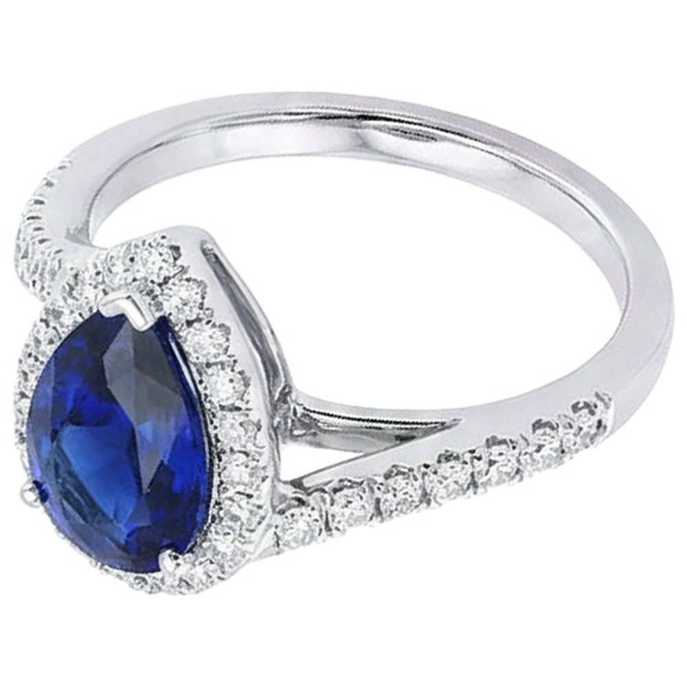echter round diamant 4.50Karat ring Draufsicht