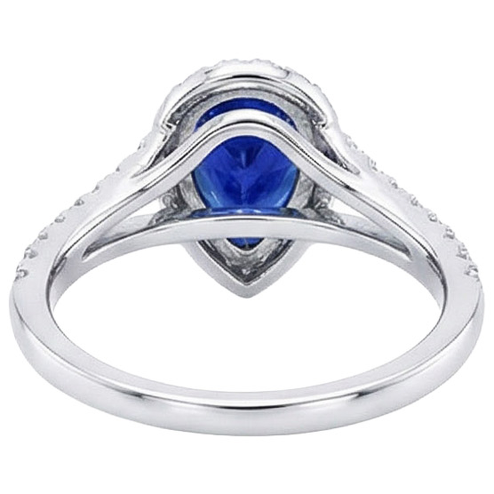 echter round diamant 4.50Karat ring Profilansicht