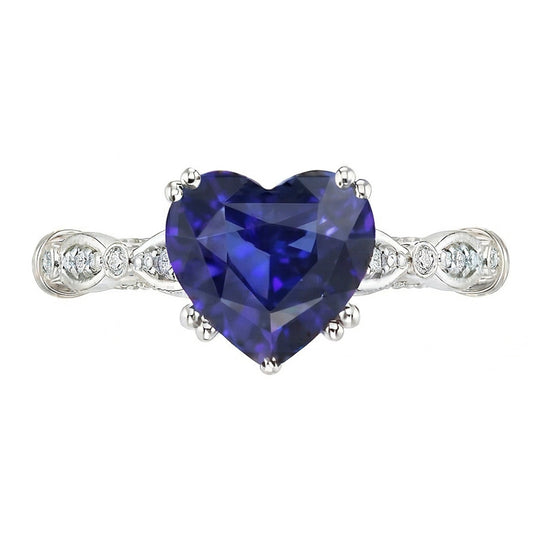 echter round diamant 2.50Karat ring Vorderansicht
