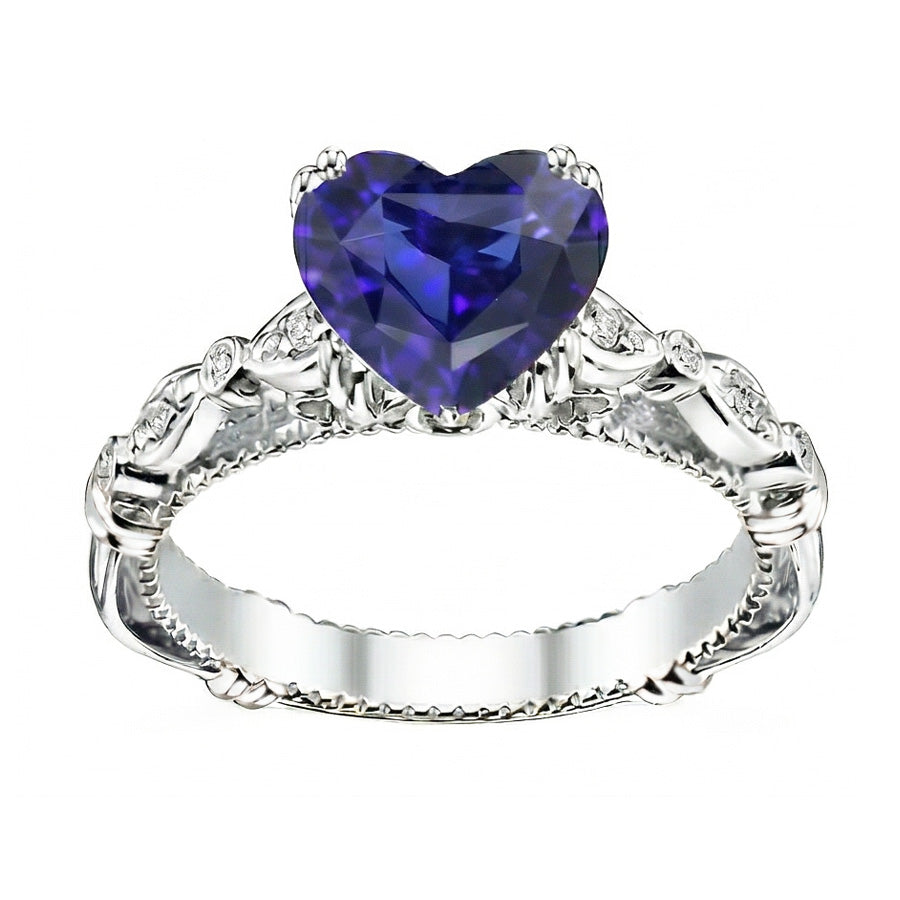 echter round diamant 2.50Karat ring Seitenansicht