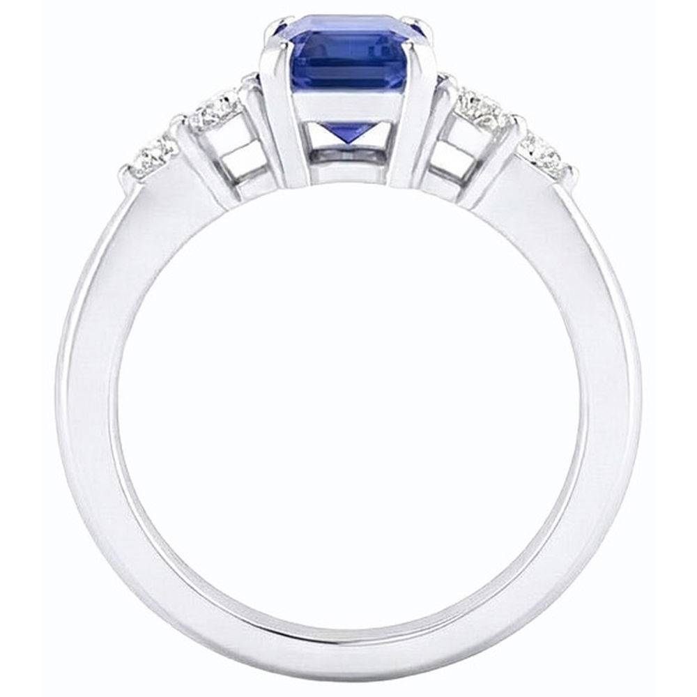 echter round diamant 1.75Karat ring Draufsicht