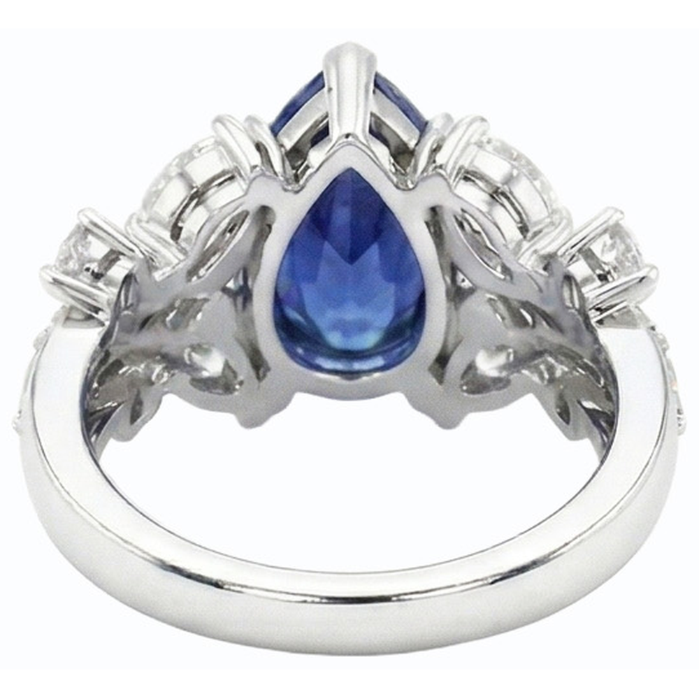 echter marquise diamant 2.50Karat ring Draufsicht