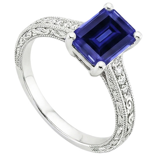 echter round diamant 3.50Karat ring Seitenansicht