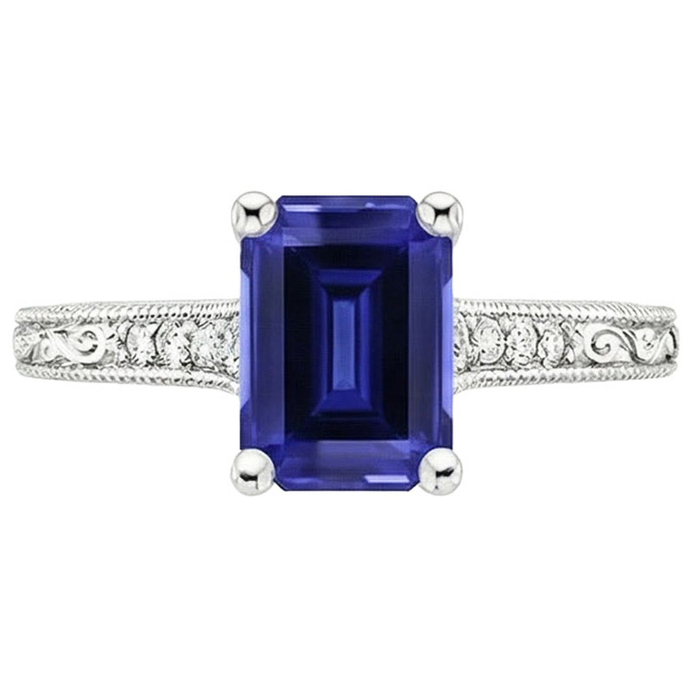 echter round diamant 3.50Karat ring Profilansicht