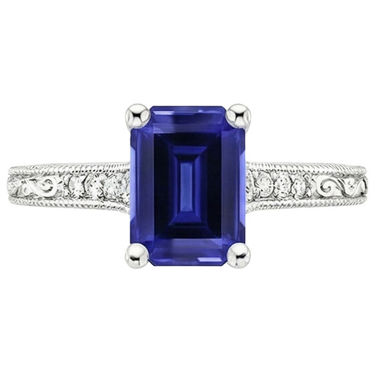 echter round diamant 3.50Karat ring Profilansicht