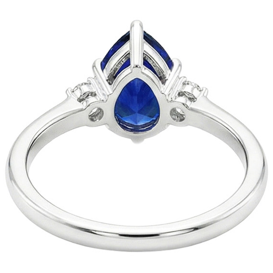 echter round diamant 3.50Karat ring Seitenansicht