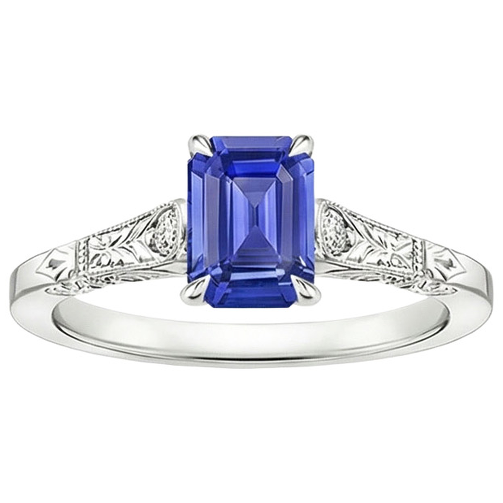 echter round diamant 3.25Karat ring Draufsicht