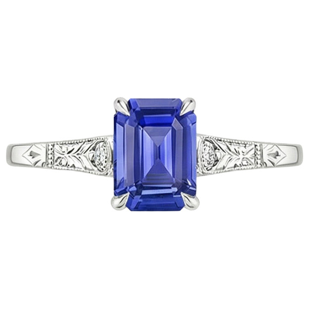 echter round diamant 3.25Karat ring Profilansicht
