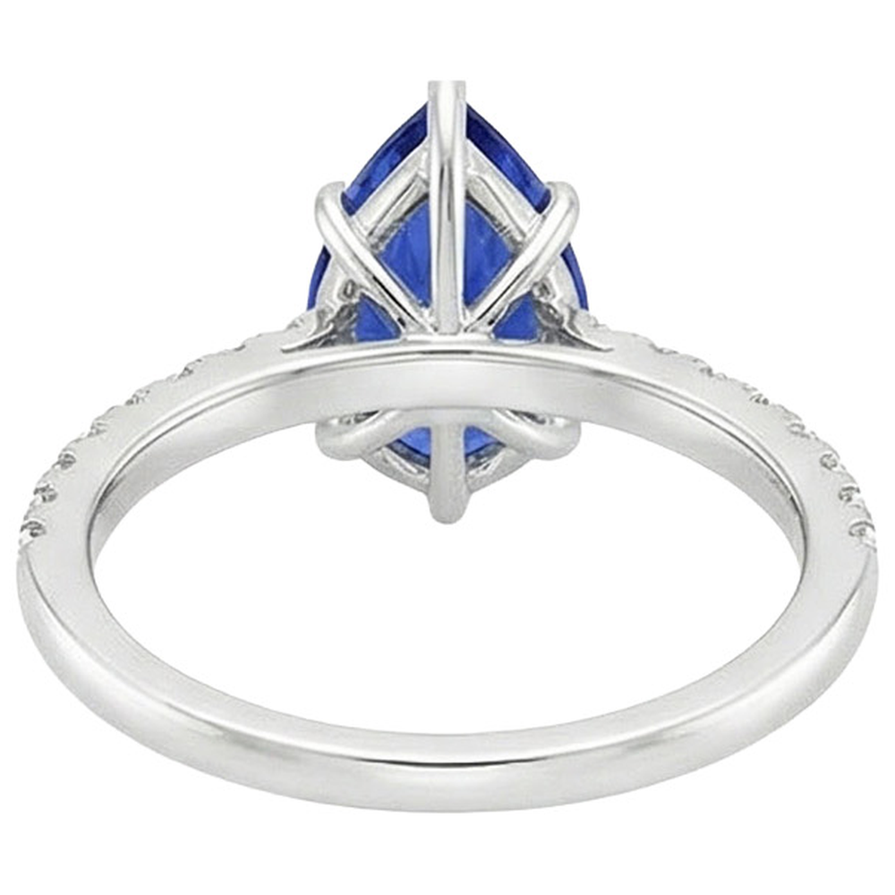 echter round diamant 5Karat ring Seitenansicht