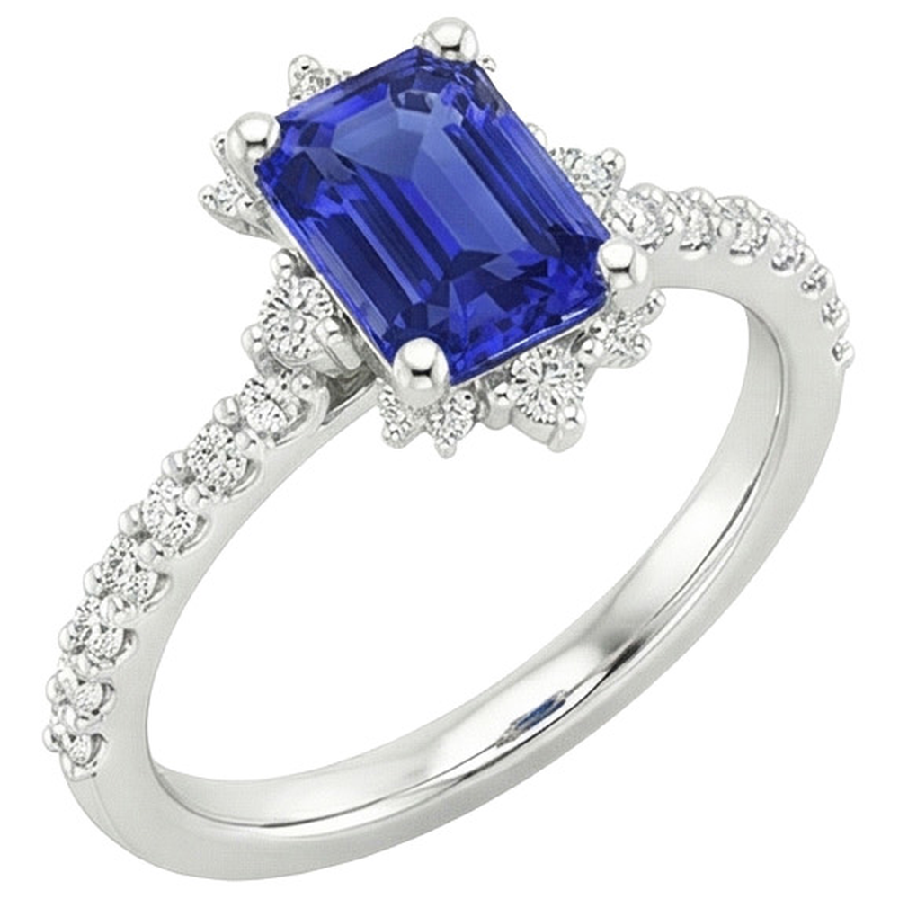 echter round diamant 4.25Karat ring Detailansicht