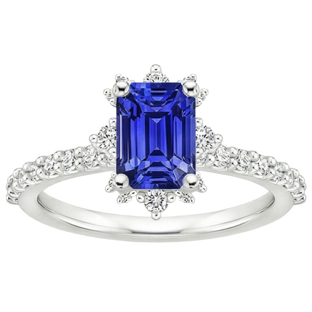 echter round diamant 4.25Karat ring Profilansicht