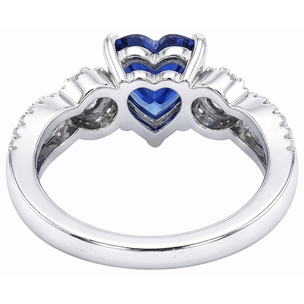 echter round diamant 4.50Karat ring Seitenansicht