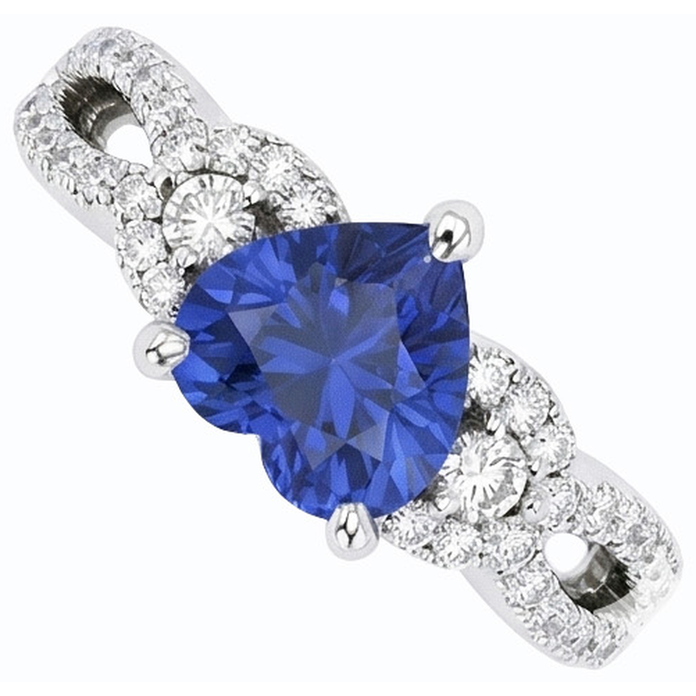 echter round diamant 4.50Karat ring Profilansicht