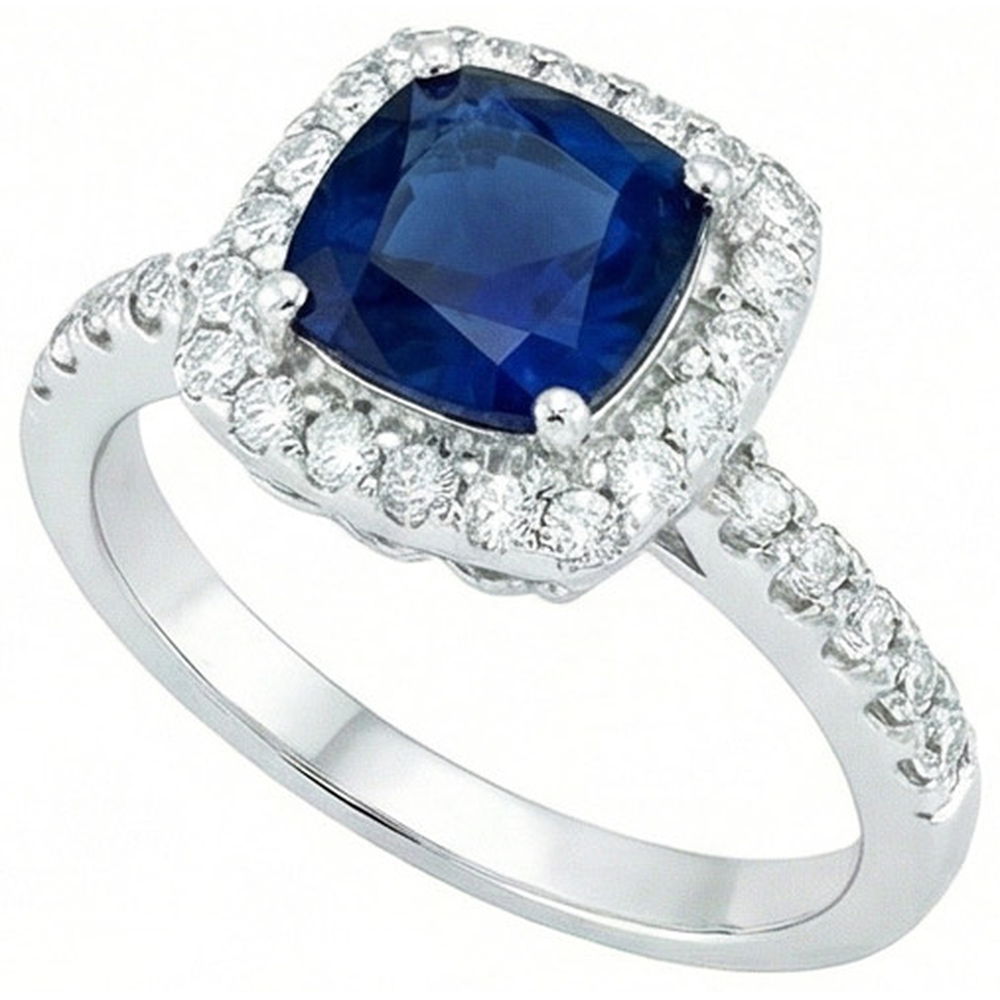 echter round diamant 3.50Karat ring Detailansicht