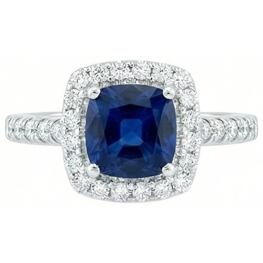 echter round diamant 3.50Karat ring Seitenansicht